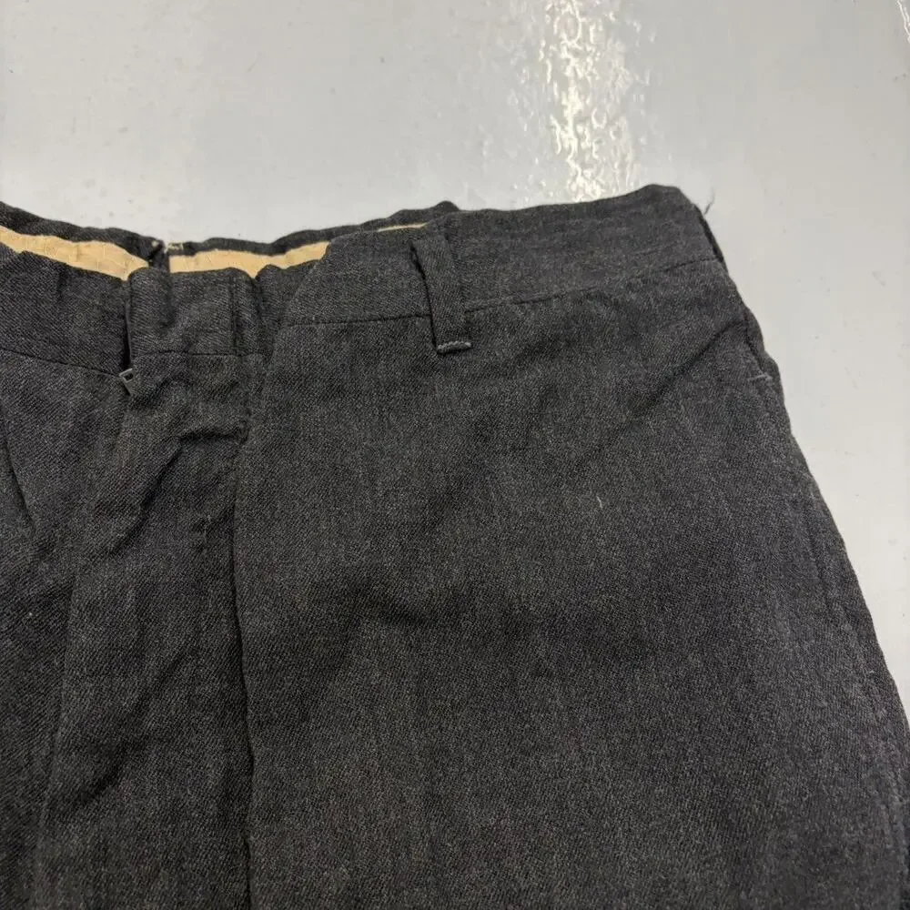 Vintage 50s Champ Black Drop Loop Wool Trousers 30x30